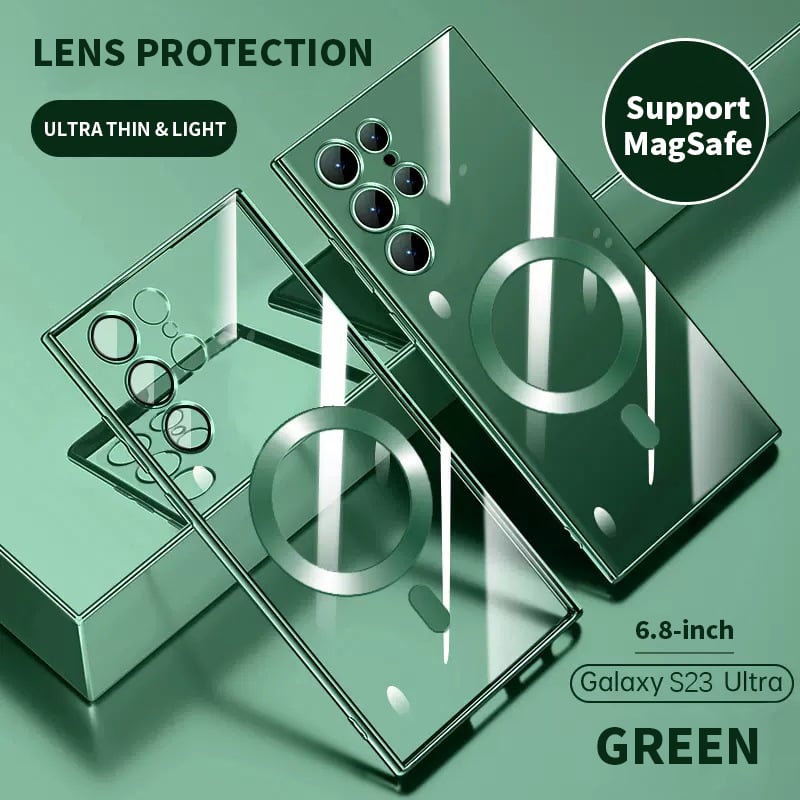 Brehn | Transparente Luxus-Beschichtung Magnetische Abdeckung für Samsung