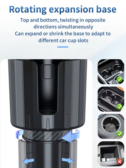 2-in-1 Auto Becherhalter Ventilator mit einstellbarer Kühlung und USB-Ladung | Brehn