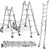 Teleskopleiter Multifunktionsleiter 3 in 1 Aluleiter | Brehn