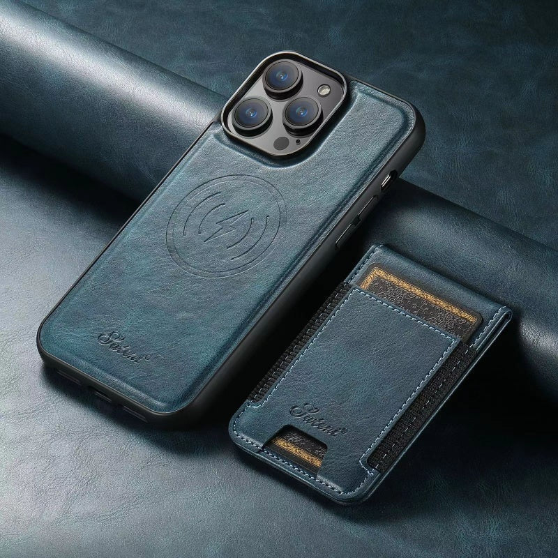 LuxCase Leder Handyhülle mit Kartenfach und Stand – Geeignet für iPhone | Brehn