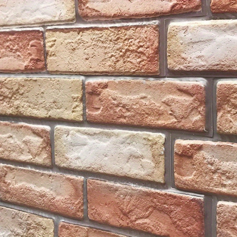 Selbstklebende 3D-Wandpaneele mit Stein- und Holztextur | Brehn