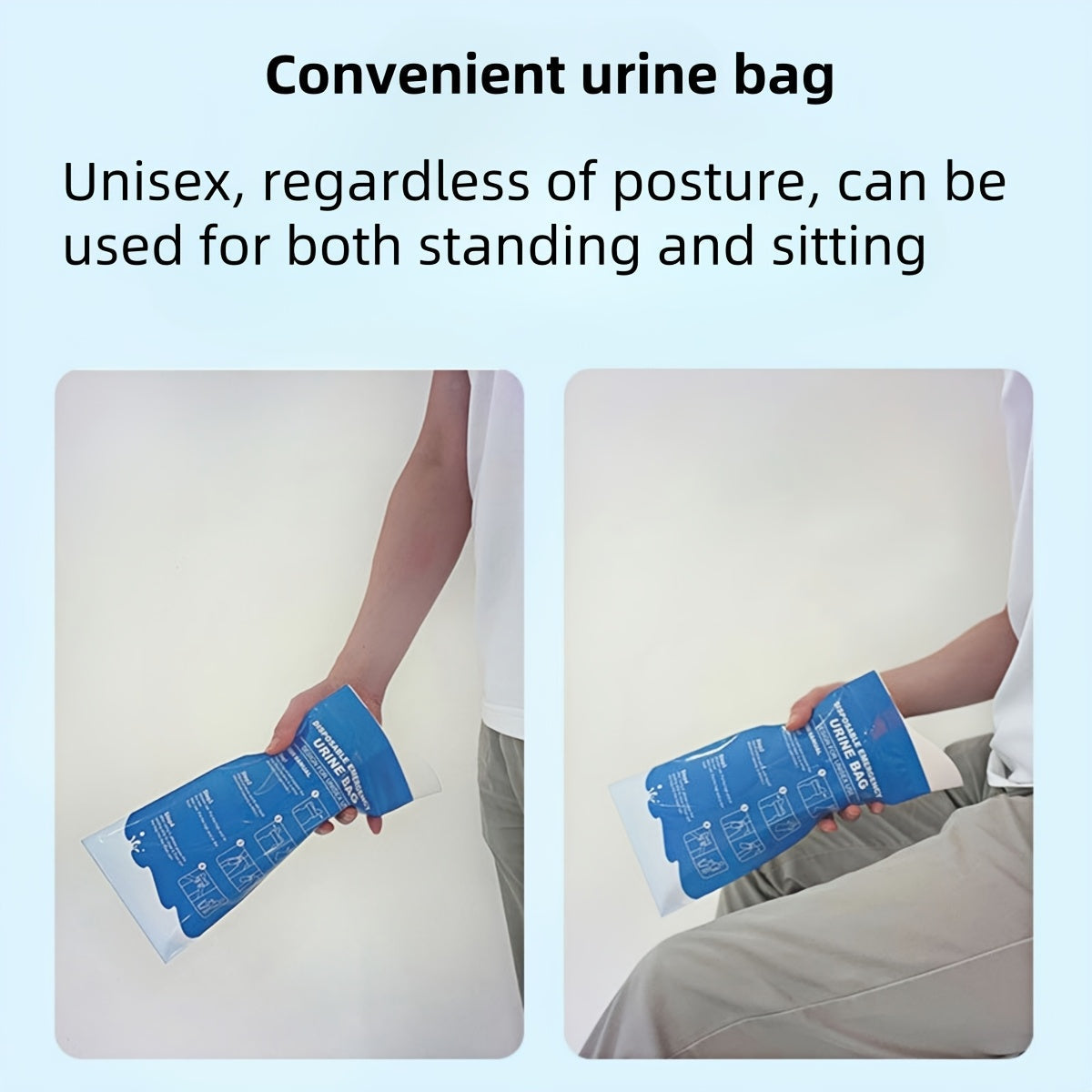 Einweg Urinbeutel 800 ml für Auto & Reisen | Brehn