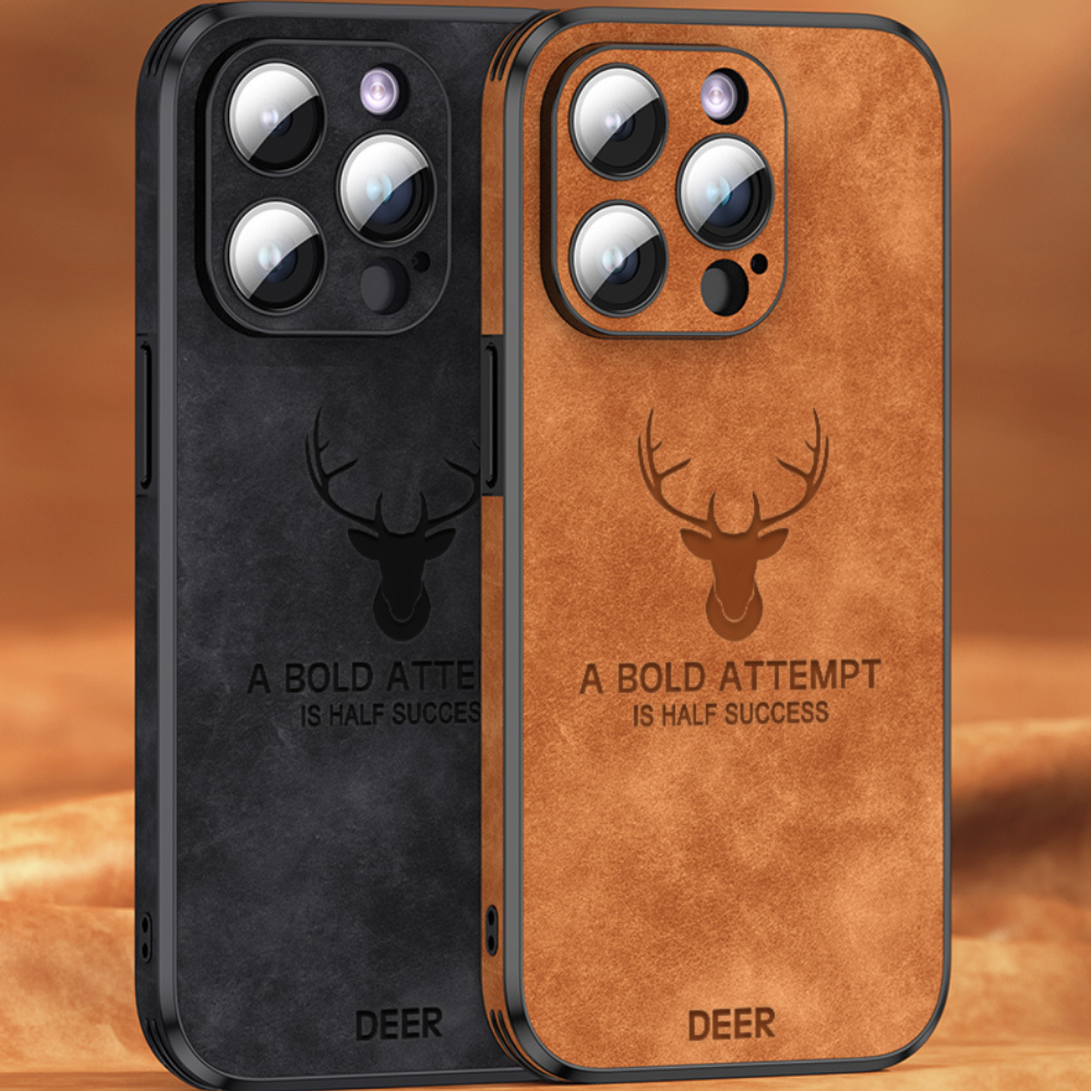 Brehn | Deer - Luxuriöse Leder-iPhone-Hülle mit stilvollem Design und stoßfestem Schutz