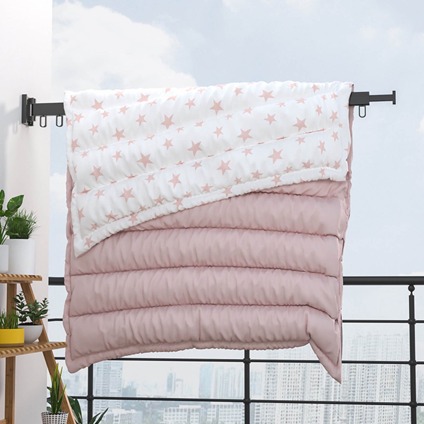 Wäscheständer | Platzsparendes, faltbares Design | Für drinnen und draußen geeignet