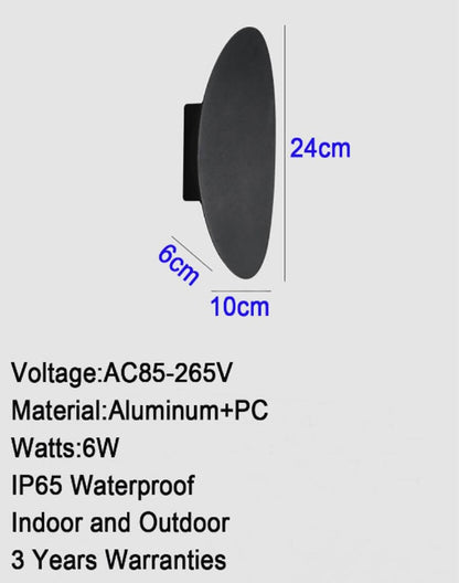 Moderne Außen-LED-Wandleuchte – Vielseitiges Aluminiumdesign