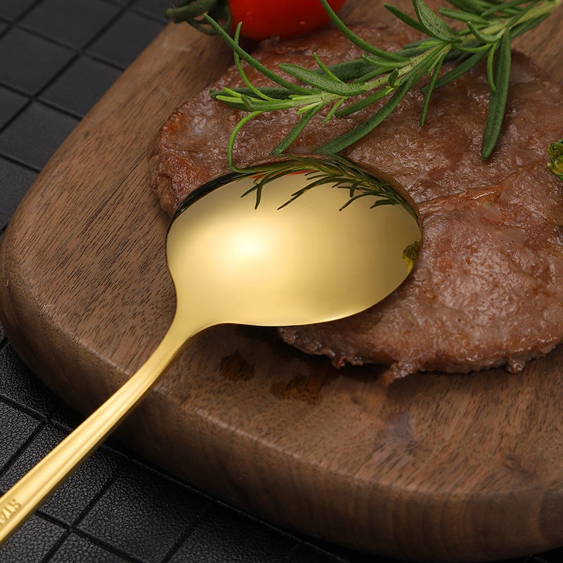 Brehn | RoyalGlimmer Gold Besteckset - Gold Besteckset für eine luxuriöse Tischdekoration