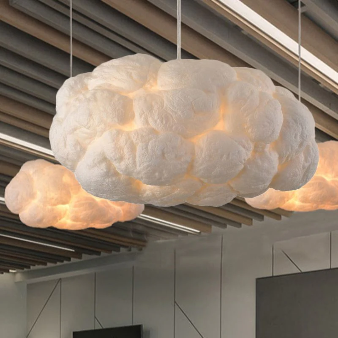Brehn | Design Cloud LED Pendelleuchte Weiß PVC/Baumwolle - Nimbus