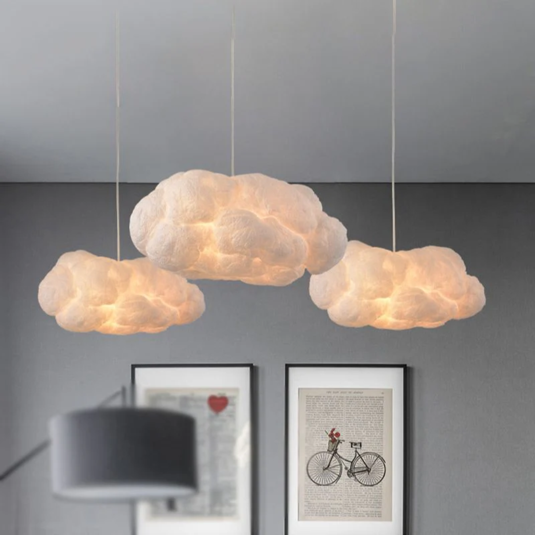 Brehn | Design Cloud LED Pendelleuchte Weiß PVC/Baumwolle - Nimbus