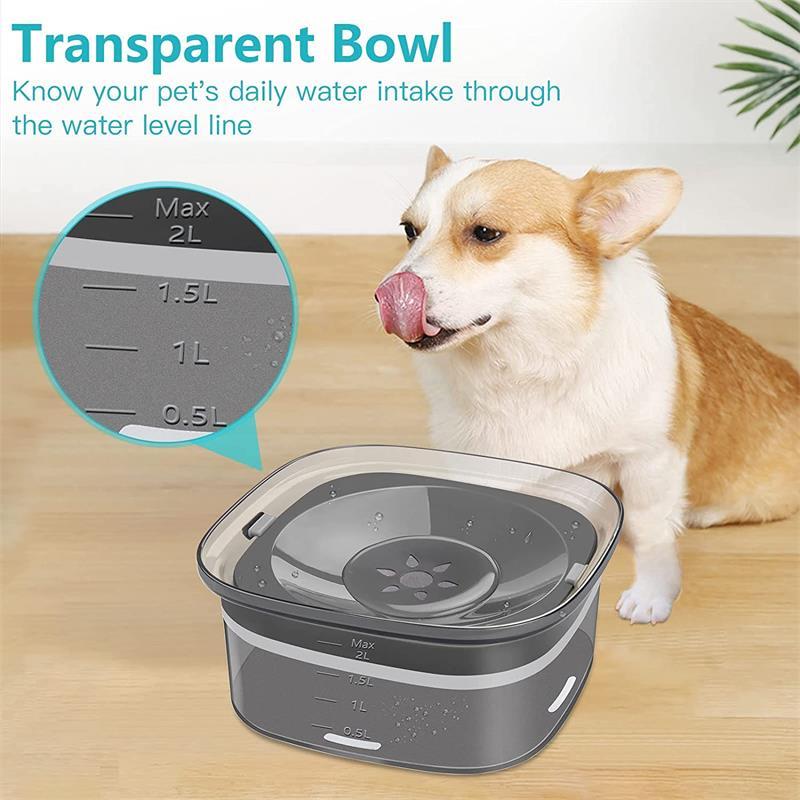 70oz auslaufdichte Hundewasserflasche mit sichtbarem Wasserstand | Brehn