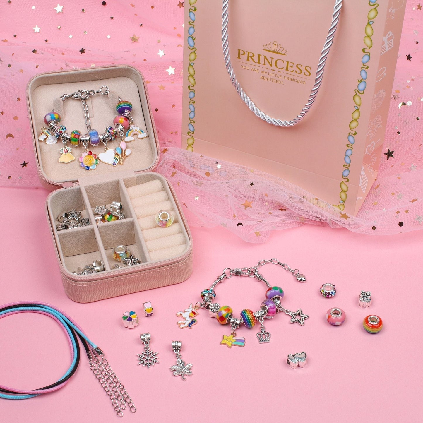 DIY-Set für Mädchen-Charm-Armbänder