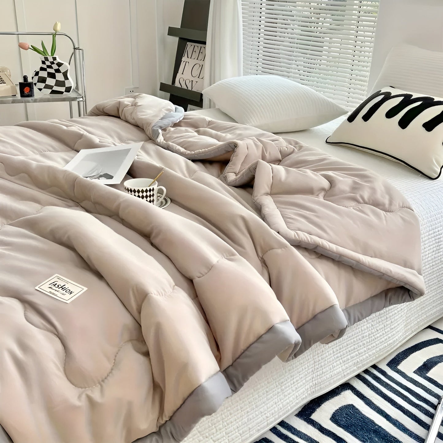 Leichte Sommerdecke – atmungsaktiv & vielseitig | Für Sofa, Bett & Reisen