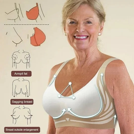 CurvaFit Super Sammlungs-BH | Drahtloser Push-up BH | Keine hängenden Brüste mehr