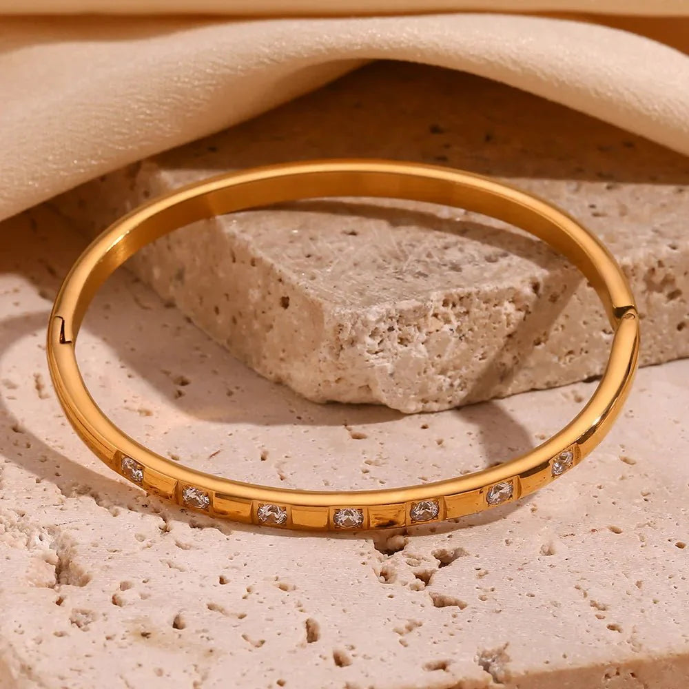 Brehn | Mit Diamanten akzentuiertes Goldarmband