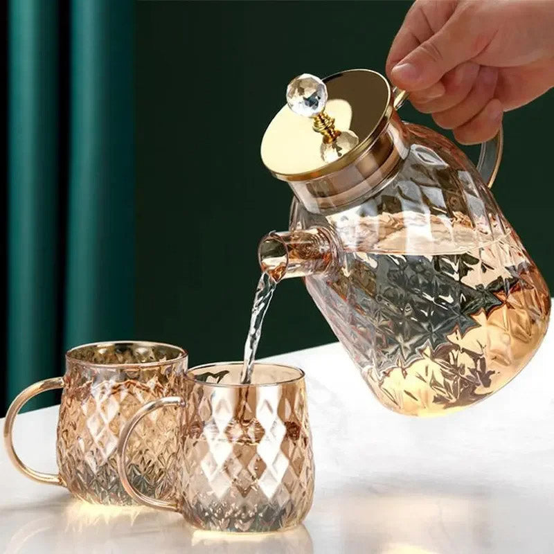 Diamant Typ Glas Wasserkocher Kreativer Glas Kessel Flasche | Brehn