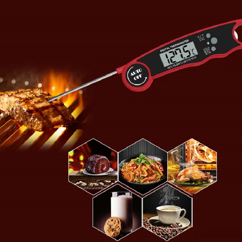 Digitales Food-Thermometer Sofortlese-Fleischthermometer mit Hintergrundbeleuchtung | Brehn