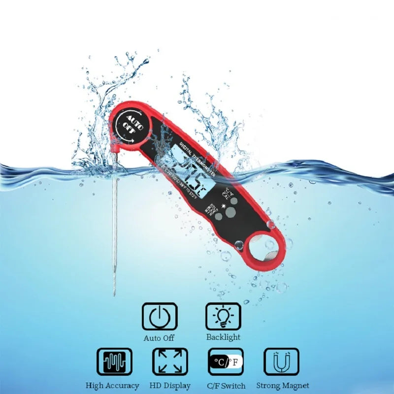 Digitales Food-Thermometer Sofortlese-Fleischthermometer mit Hintergrundbeleuchtung | Brehn