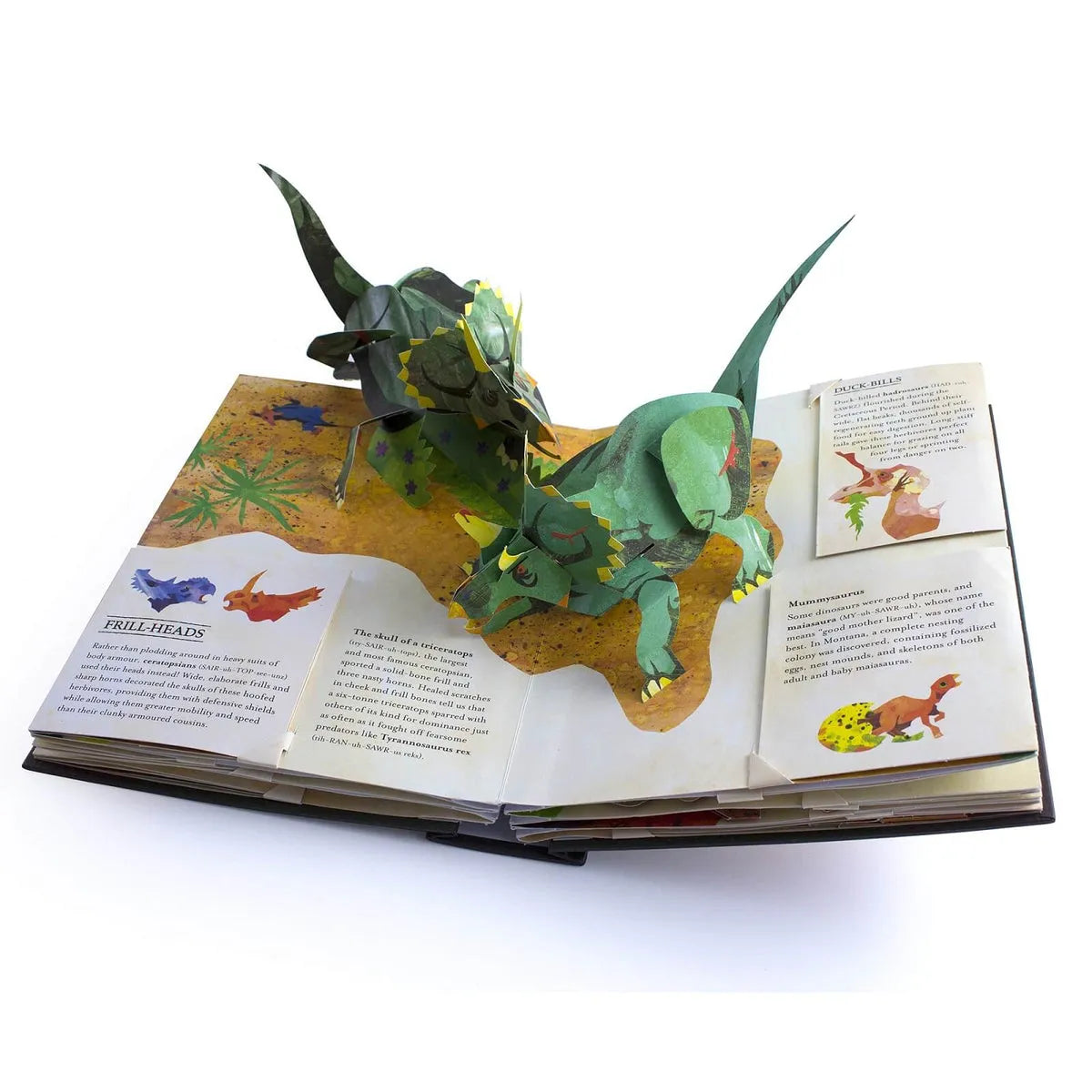DinoWorld 3D-Pop-up-Buch | Prähistorische Dinosaurier & Seeungeheuer | Gebundene Ausgabe