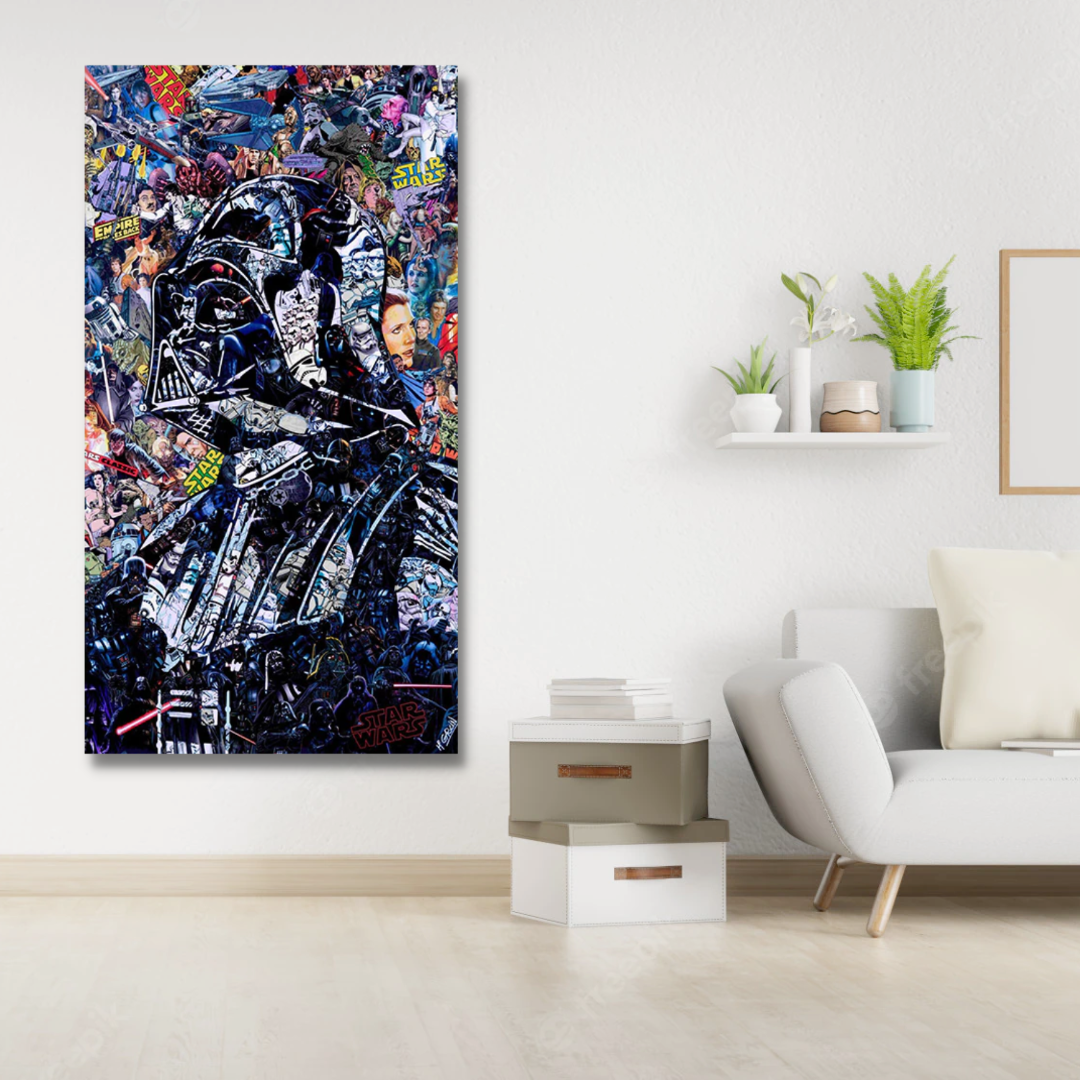 Disney Star Wars Poster Darth Vader Leinwandbild - Wanddekoration - Berühmtes Wandbild