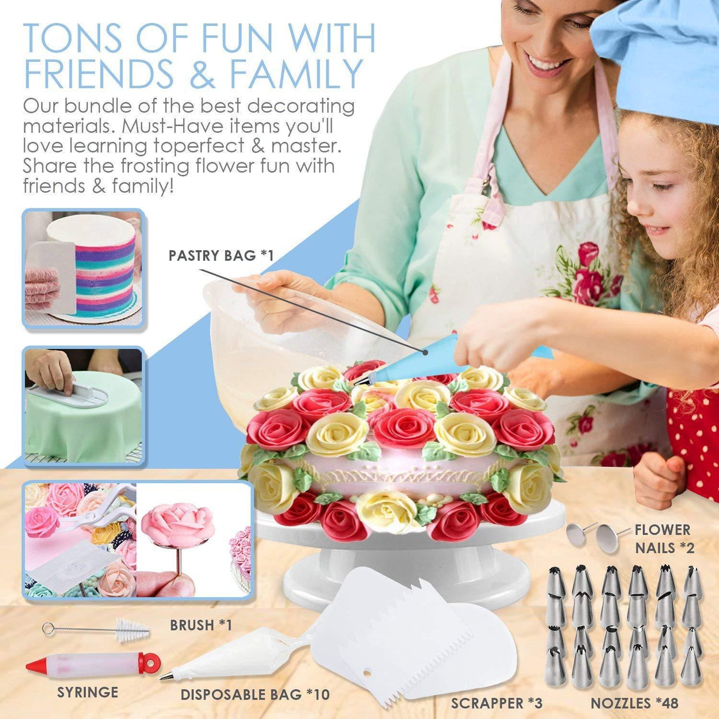 DIY Kuchen Drehteller Sahne Dekoration Zubehör Spatel Set Backwerkzeug | Brehn