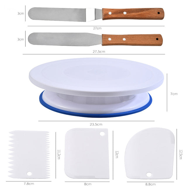 DIY Kuchen Drehteller Sahne Dekoration Zubehör Spatel Set Backwerkzeug | Brehn