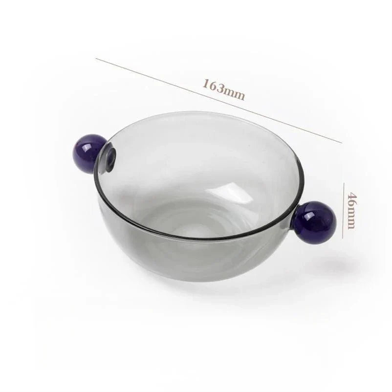 Doppelballgriff Farbglas Schüssel Umweltfreundliches Design | Brehn
