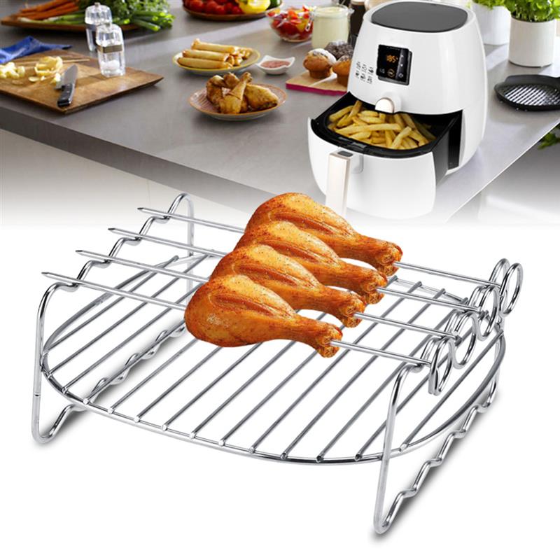 Doppelschichtige Edelstahlspieße Grillrost BBQ-Tablett | Brehn