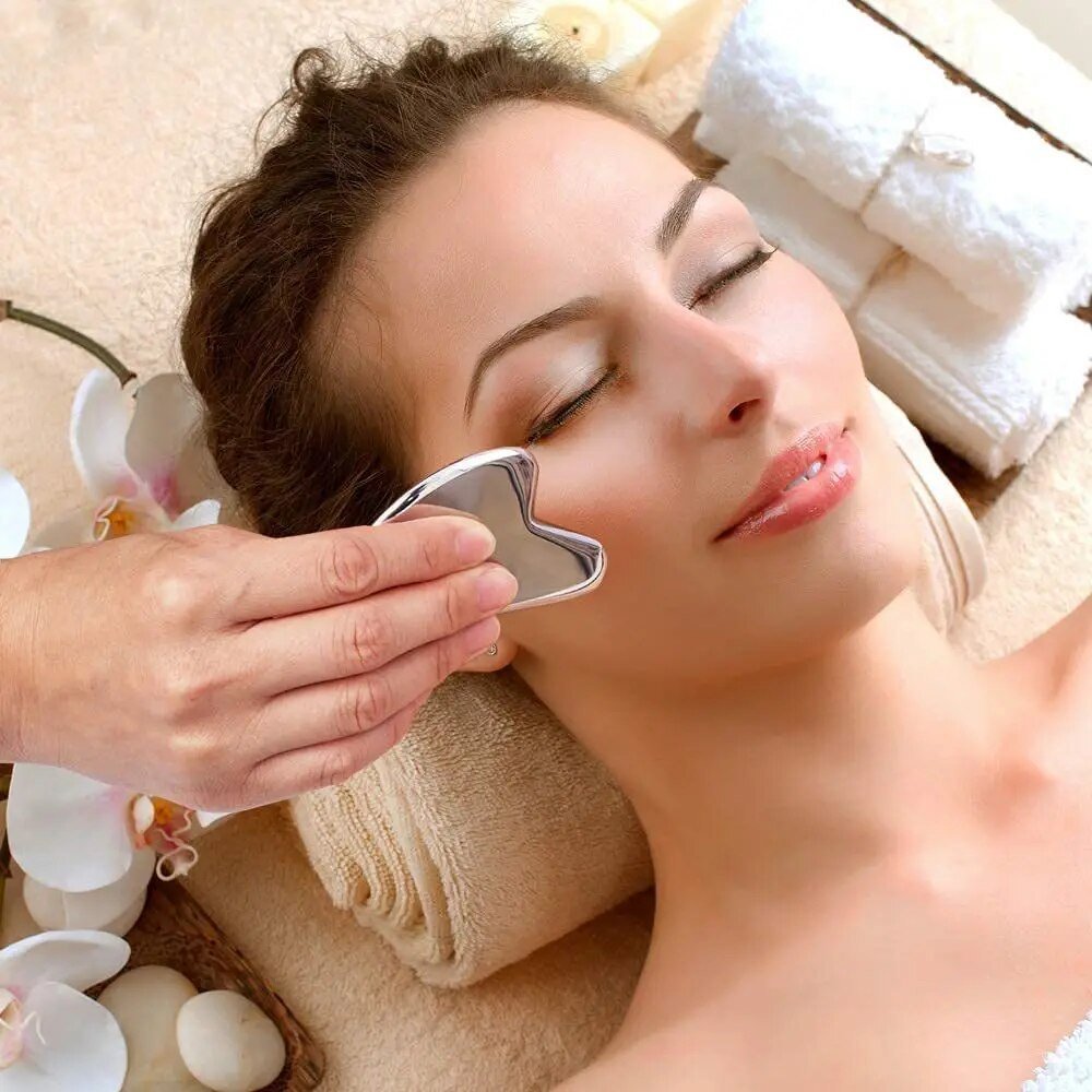 Brehn | Silber Sculpt - Goodbye Spannungen - Ausgelöschte Falten - Edelstahl Gua Sha