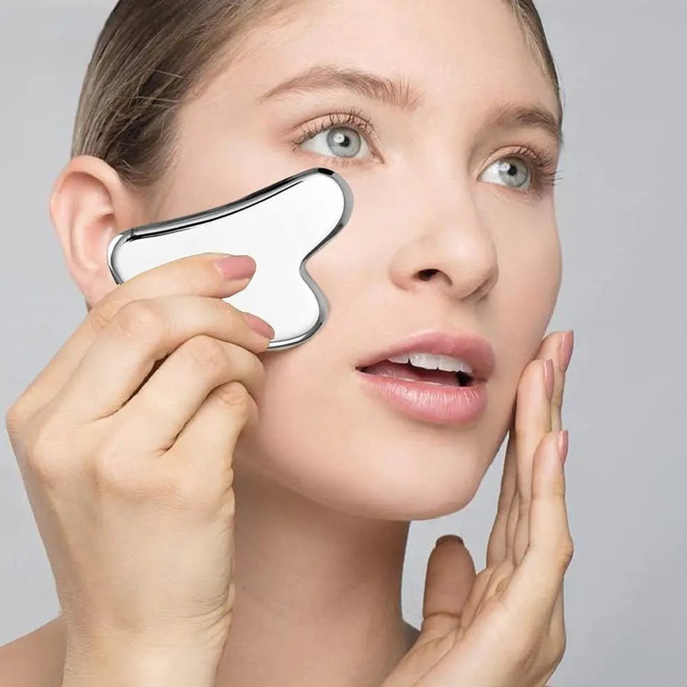 Brehn | Silber Sculpt - Goodbye Spannungen - Ausgelöschte Falten - Edelstahl Gua Sha