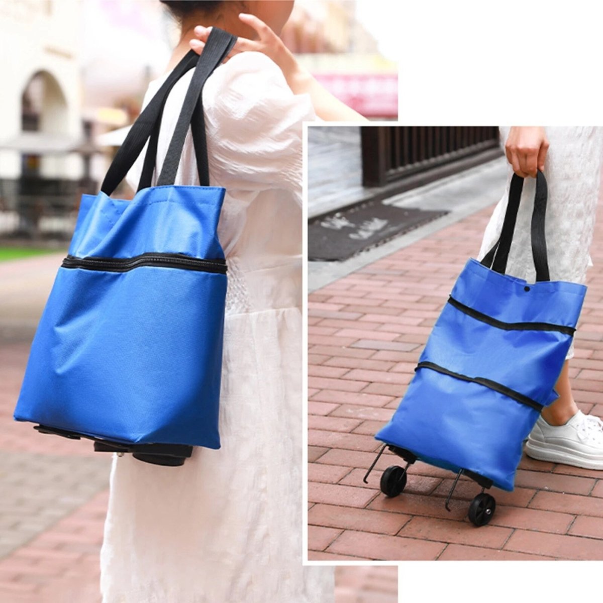 Brehn | ShopEase Tasche - Rolltasche - Erweiterbar - Einfaches Einkaufen - Bequem und Praktisch