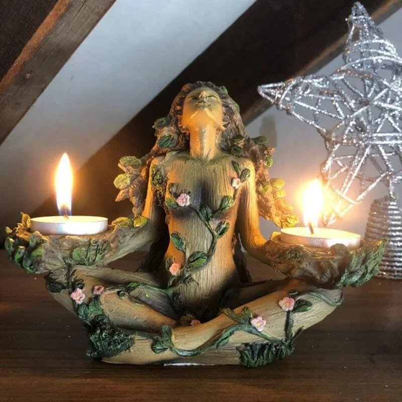 Brehn | Verzauberndes Glühen - Fae Flame Kerzenhalter - Natürliche Harmonie - Ökologische Eleganz