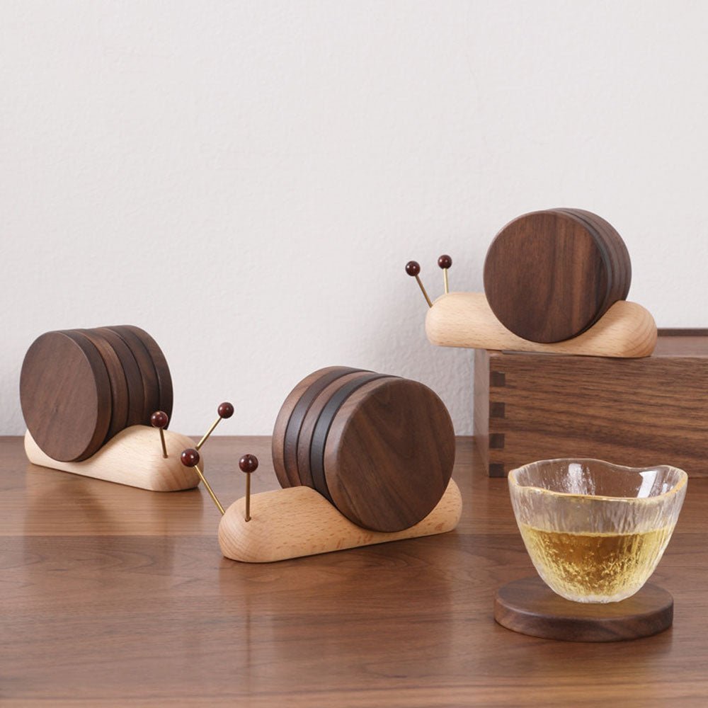 Schneckenuntersetzer - Einzigartiger Charme - Kaffeepausen dekorieren - Elegant und funktional | Brehn