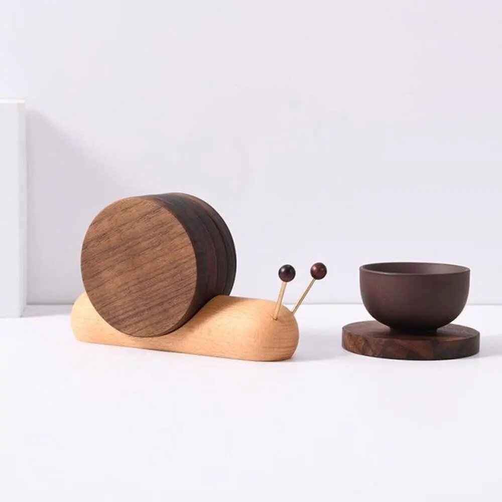 Schneckenuntersetzer - Einzigartiger Charme - Kaffeepausen dekorieren - Elegant und funktional | Brehn