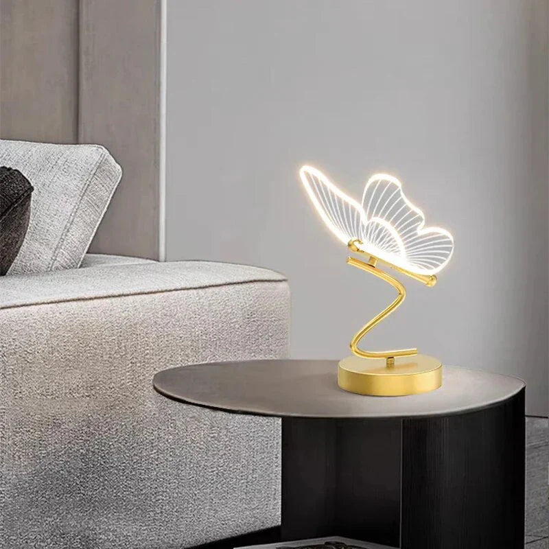 Brehn | Luxus Schmetterling LED Tischlampe - ButterflyLuxe