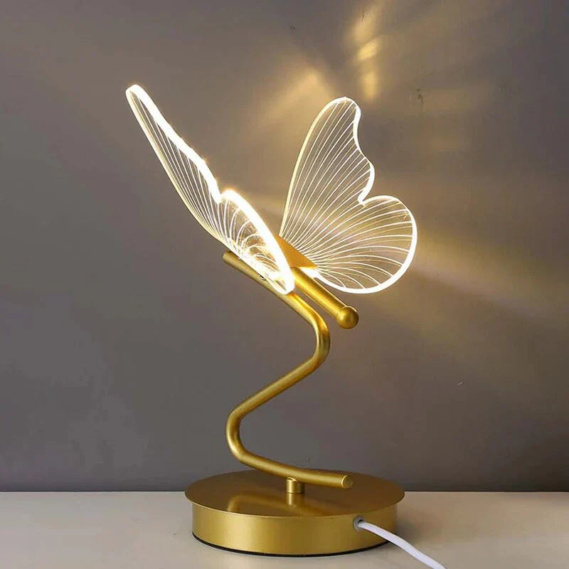 Brehn | Luxus Schmetterling LED Tischlampe - ButterflyLuxe