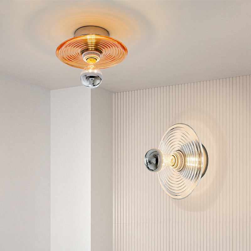 Moderne Wellen-Deckenleuchte – Elegante Glasleuchte für Wohn- oder Schlafzimmer | Brehn