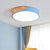Minimalistische Runde LED Deckenleuchte mit Holzdekor – Modernes Design, Dimmbar | Brehn
