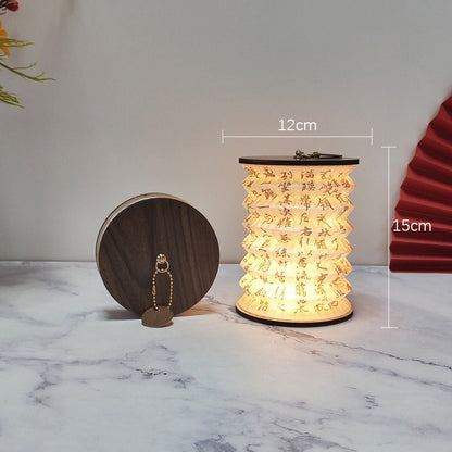 Faltbare LED-Laterne mit kompaktem Design – Tragbare dekorative Lampe für Innen- und Außenbereiche | Brehn