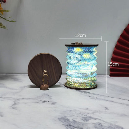 Faltbare LED-Laterne mit kompaktem Design – Tragbare dekorative Lampe für Innen- und Außenbereiche | Brehn