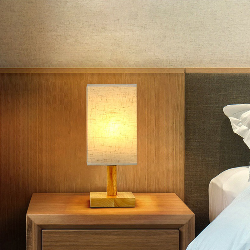 USB-Tischlampe mit Stoffschirm – Moderne LED-Nachttischlampe für Schlafzimmer und Büro | Brehn