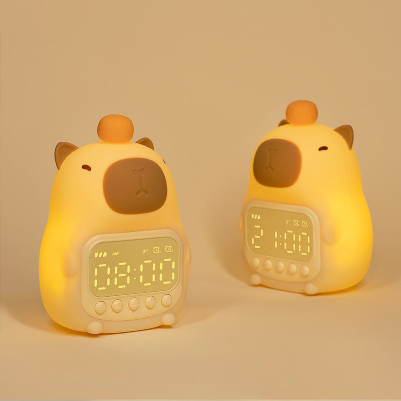 Niedliches Capybara Nachtlicht LED – Kinder Wecker & Nachtlampe für Schlafzimmer | Brehn