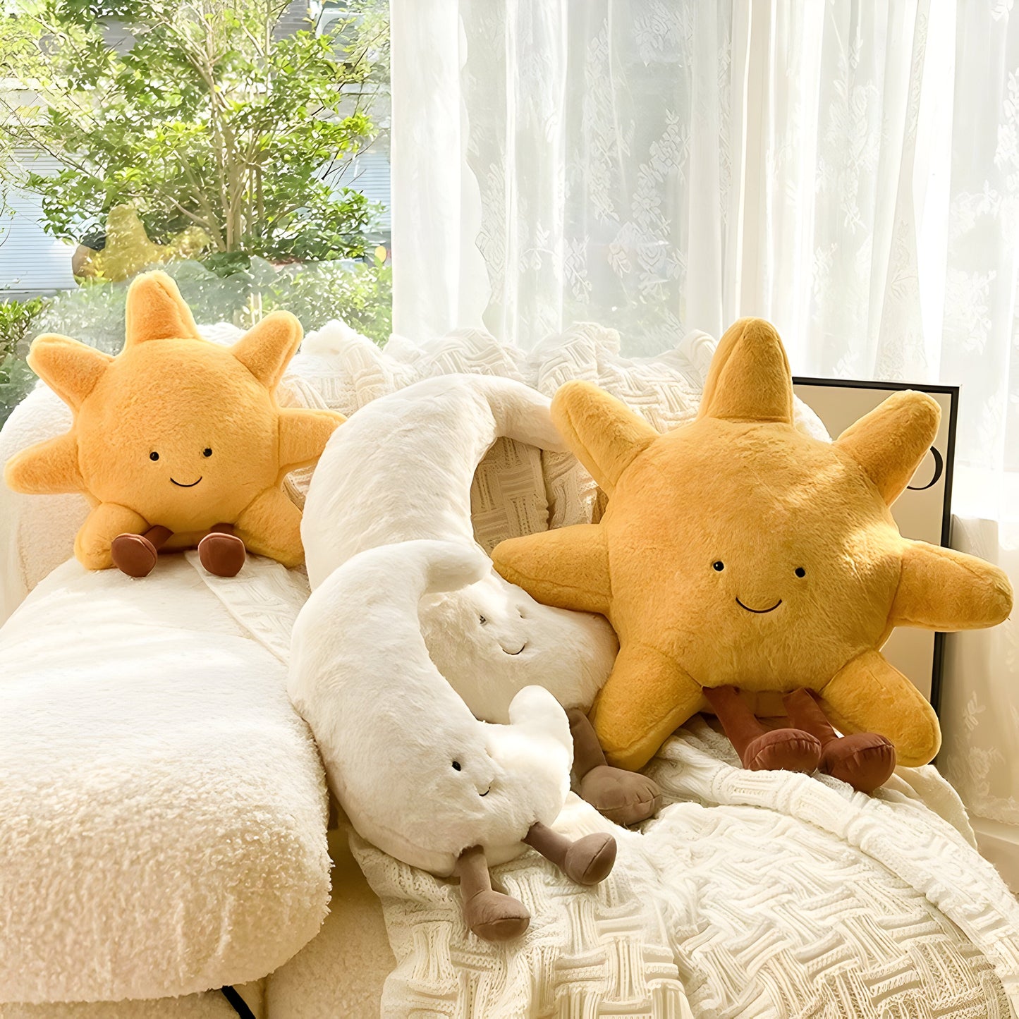 CloudMoon Kissen - Sanftes Mond- und Sonnen-Tatami-Kissen | Brehn