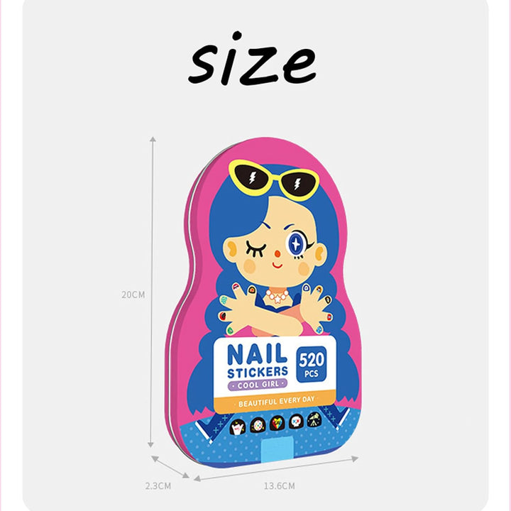Kids Nagelkunst Aufkleber | Spaßige & Einfache Designs | Brehn