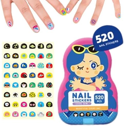 Kids Nagelkunst Aufkleber | Spaßige & Einfache Designs | Brehn