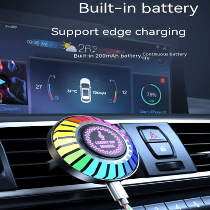 Auto Sound Pickup Licht | Tragbares RGB Vergnügen unterwegs | Brehn