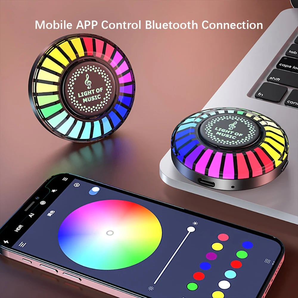 Auto Sound Pickup Licht | Tragbares RGB Vergnügen unterwegs | Brehn
