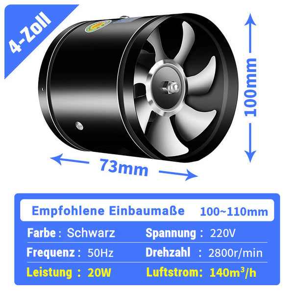Super-Saugventilator | Leiser, leistungsstarker Extraktor | Brehn