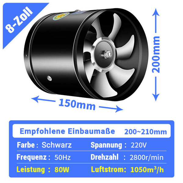 Super-Saugventilator | Leiser, leistungsstarker Extraktor | Brehn