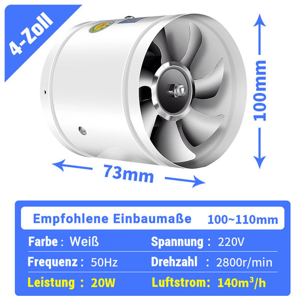 Super-Saugventilator | Leiser, leistungsstarker Extraktor | Brehn