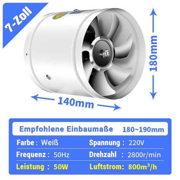 Super-Saugventilator | Leiser, leistungsstarker Extraktor | Brehn