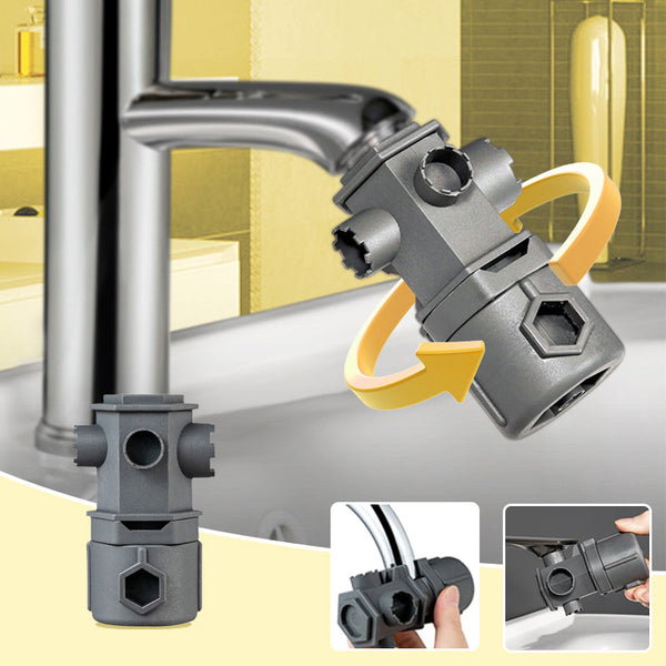 All-in-One Wasserhahn-Schlüssel-Werkzeugset | Kompakte Lösung für Sanitärinstallationen | Brehn
